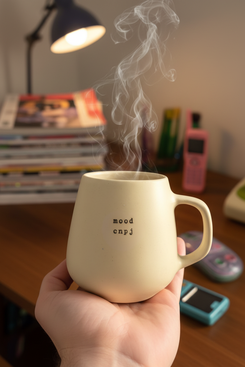 Pra tomar um café sempre quente enquanto responde seus clientes fingindo plenitude.